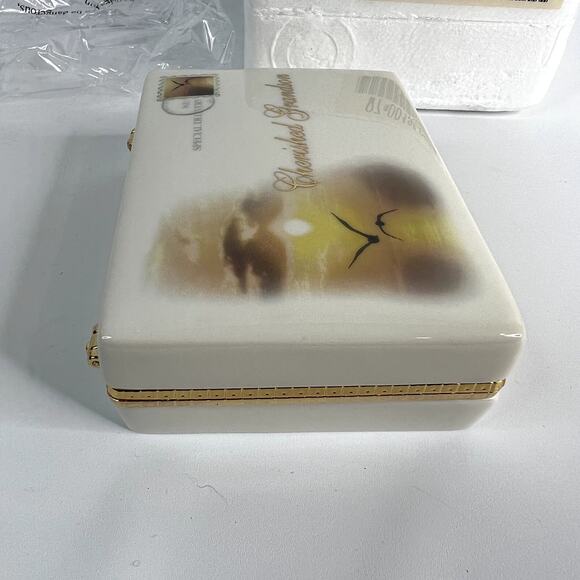 2006 Ardleigh Elliott Cherished Grandson Porcelain Music Box A1078 Mint Limited - Picture 5 of 10